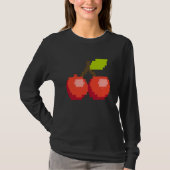 T-shirt Pixel Cherry Summer Fruit 8 bit Fruit (Devant)