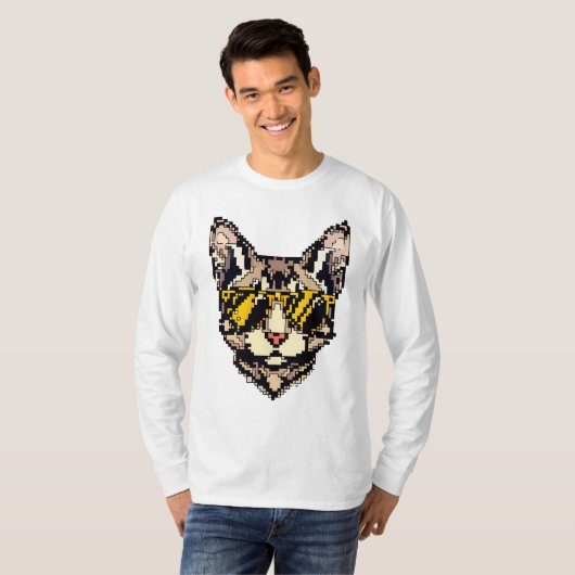 T-shirt Pixel Devon Rex (Devant entier)