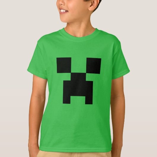 T-shirt Pixel Face Gaming (Devant)