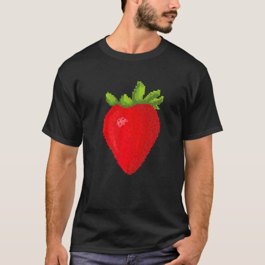 T-shirt Pixel Fraise (Devant)