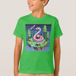 T-shirt Pixel Friends : Protection de la forêt (serpent ro
