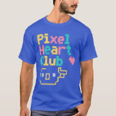 T-shirt Pixel Heart Club: Retro Love Pixel Art for Gamers  (Devant)