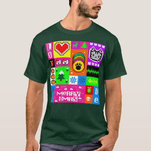 T-shirt pixel heureux
