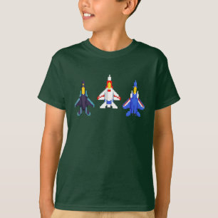 T-shirt Pixel Jet Power Tee - Pixels Rétro, Pleine Command