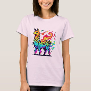 T-shirt Pixel Llama Inferno