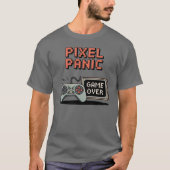 T-shirt Pixel Panic – Retro Gamer Rage Design (Devant)