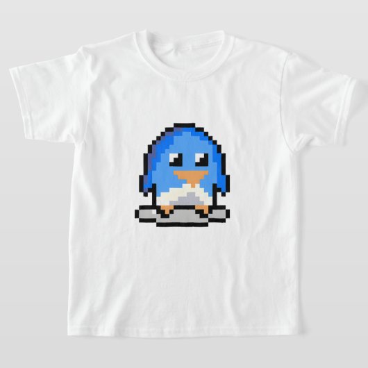 T-shirt Pixel Penguin (Poser)