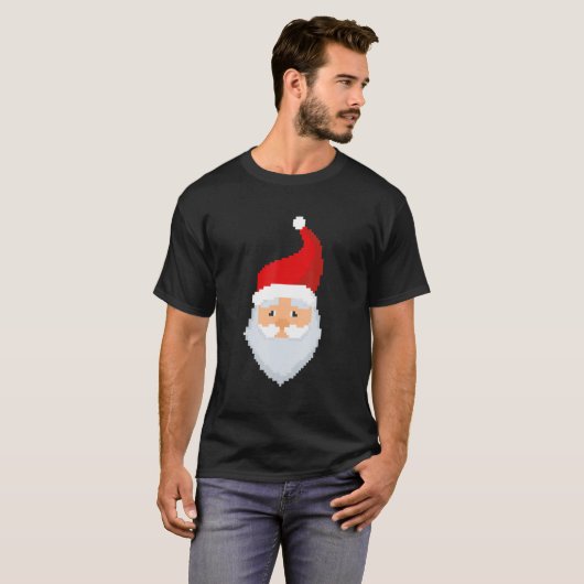 T-shirt Pixel Père Noël (Devant entier)