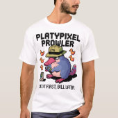 T-shirt Pixel Platypus Gamer (Devant)
