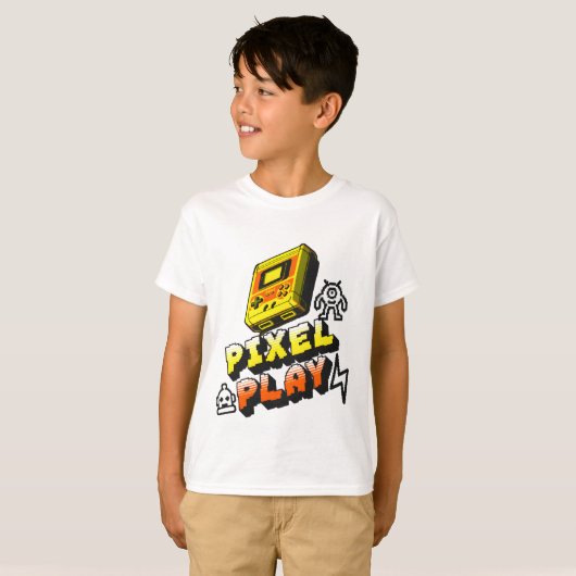 T-shirt "Pixel Play : Funny Retro Game Graphic (Devant entier)