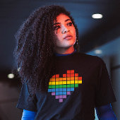 T-shirt Pixel Pride Heart Tee : L'amour en Pixels