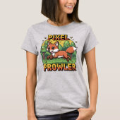 T-shirt Pixel Prowler - Renard de 16 bits (Devant)