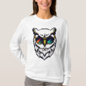 T-shirt Pixel Snowy Owl (Devant)