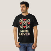T-shirt Pixel Tic Tac Toe (Devant entier)