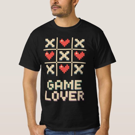 T-shirt Pixel Tic Tac Toe (Devant)
