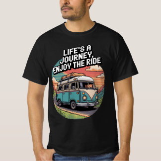 T-shirt Pixel Van Life - La vie est un voyage, profitez de