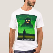 T-shirt Pixel vert rétro et noir (Devant)