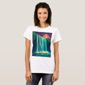 T-shirt pixel waterfall (Devant entier)