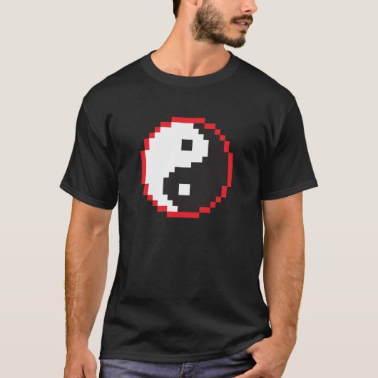 T-shirt Pixel Yin-Yang (Devant)