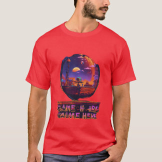 T-shirt Pixelated Sunset Adventure