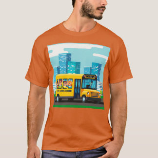 T-shirt Pixellisation de retour à l'école