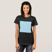 T-shirt Pixellisation Mosaïque Bleue (Devant entier)