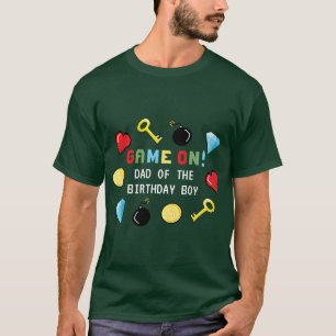 T-shirt Pixels Arcade Niveau supérieur Anniversaire de enf