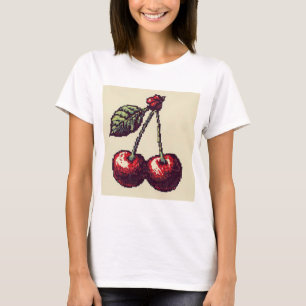 T-shirt Pixels cerisiers