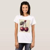 T-shirt Pixels cerisiers (Devant entier)