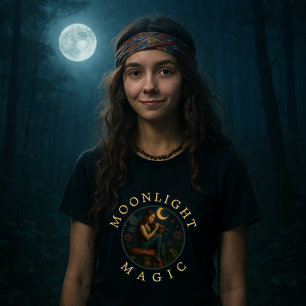 T-shirt Pixie Elf Fairy Sur Champignons Avec Flûte