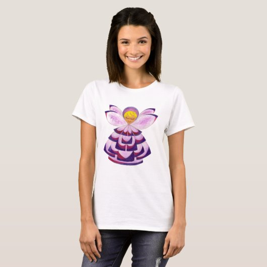 T-shirt Pixie Posy Violet (Devant entier)