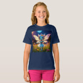 T-shirt Pixie Robot Ballerina Danser en Fleur sauvage (Devant entier)