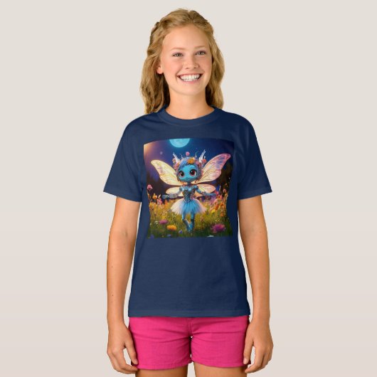 T-shirt Pixie Robot Ballerina Danser en Fleur sauvage (Devant entier)
