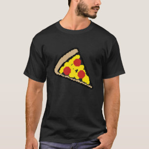 T-shirt Pizza 8 Bit Enthousiaste Joueur Jeux Rétro
