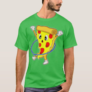 T-shirt Pizza à Fitness avec pneus Fitness