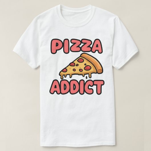 T-Shirt Pizza Addict (Design devant)