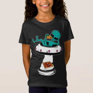 T-Shirt Pizza Alien et gourmande