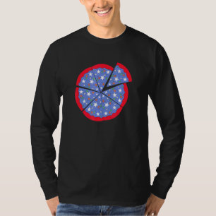 T-shirt Pizza American Drapeau 4 juillet Nourriture Garçon