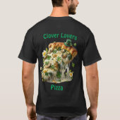 T-shirt Pizza Amoureux de Trèfle St. Patrick (Dos)
