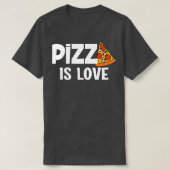 T-shirt Pizza amusante est une tranche d'amour du ciel (Design devant)