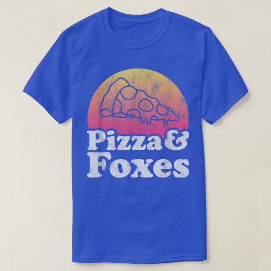 T-shirt Pizza And Foxes Or Fox 13832927 (Design devant)