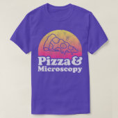 T-shirt Pizza and Microscopy or Microscope  (Design devant)