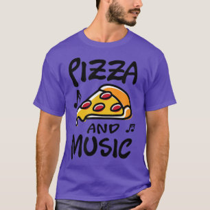 T-shirt Pizza And Music Piano Musician Music Notes 1409295