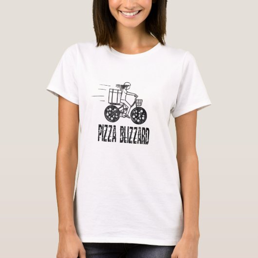 T-shirt Pizza Blizzard Moke Courier (Devant)