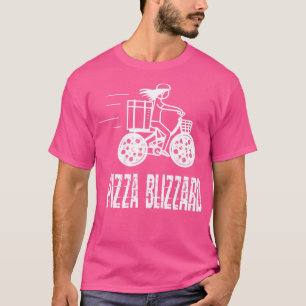 T-shirt Pizza Blizzard Service de Conducteur De Vélo