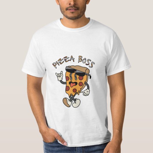 T-shirt pizza boss (Devant)