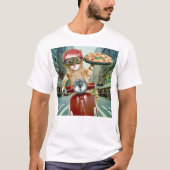 T-shirt Pizza cat - chat - livraison de pizza (Devant)