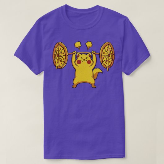 T-shirt Pizza Cat Gym par Tobe Fonseca (Design devant)