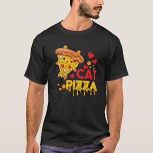 T-shirt Pizza Chat Restauration Rapide Amoureux tarte mang