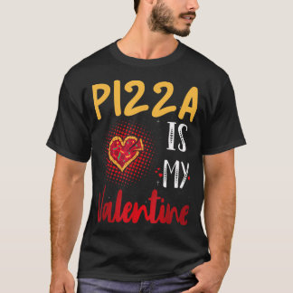 T-shirt Pizza cœur Saint-Valentin s Hommes Femmes Pepperon